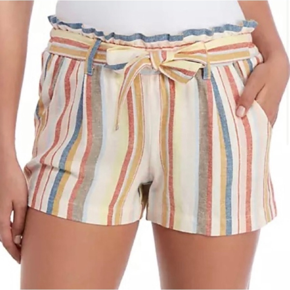 Jolt High-Rise Paperbag Waist Knit Shorts